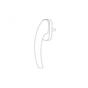 WINDOW HANDLE AL EGE ACOUSTIC BRONZE FINISH