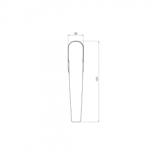 WINDOW HANDLE AL EGE ACOUSTIC BRONZE FINISH