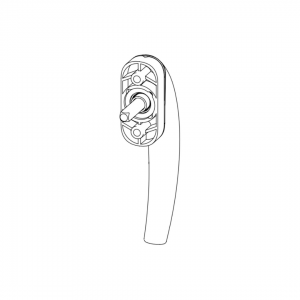 WINDOW HANDLE AL EGE ACOUSTIC BRONZE FINISH