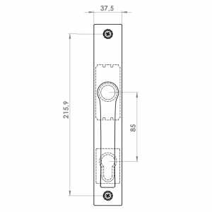 KAPI KOLU AL JUMBO MILANO 85 E 38 MM STRONG 8022