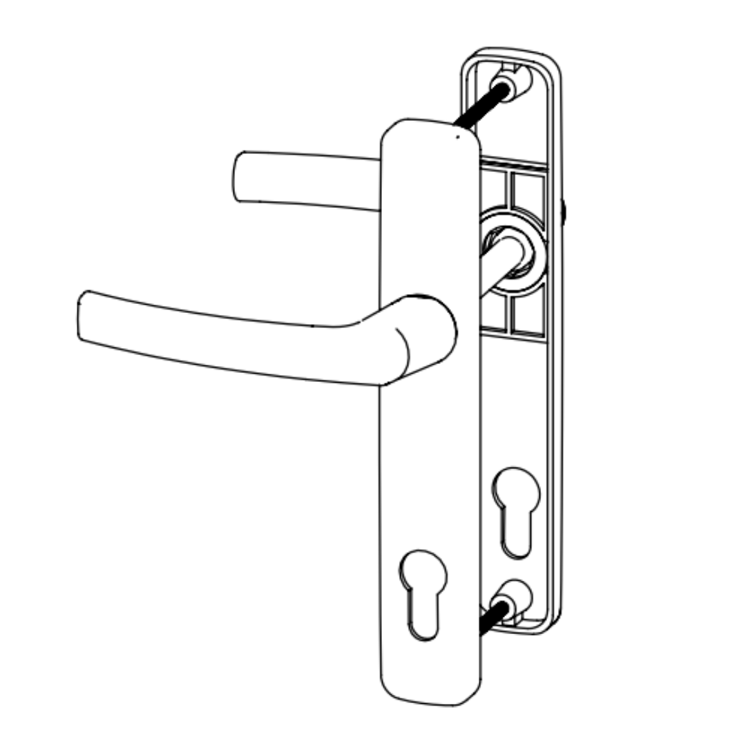 DOOR HANDLE AL MILANO 85 MM AXIS CHROME ANODIZED | Windoform