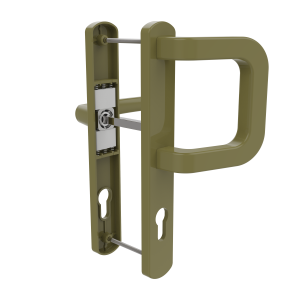 DOOR HANDLE AL MILANO 92 MM AXIS LONG&WIDE D TYPE BRONZE FINISH