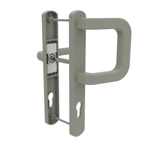 DOOR HANDLE AL MILANO 92 MM AXIS LONG&WIDE D TYPE CHAMPAHNE FINISH