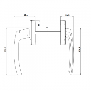 KAPI KOLU AL MILANO FLAT BASMA 9005 MAT