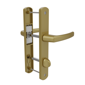 DOOR HANDLE AL MILANO WC TYPE LONG&WIDE GOLD FINISH