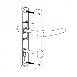DOOR HANDLE AL MILANO WC TYPE LONG&WIDE ELOXAL FINISH