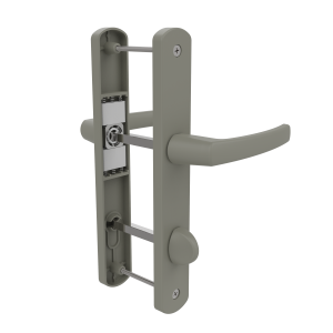 DOOR HANDLE AL MILANO WC TYPE LONG&WIDE CHAMPAHNE FINISH