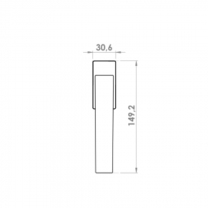 WINDOW HANDLE AL ATLAS ACOUSTIC 8017
