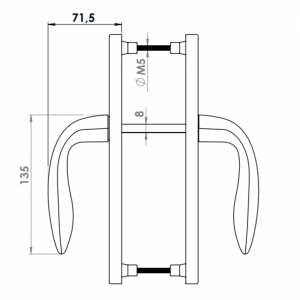 KAPI KOLU AL BUDVA 92 E 46 MM STRONG BOYA ELOKSAL