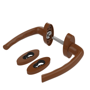 DOOR HANDLE AL JUMBO IBIZA LEVER DELUXE WITH ROSETTE 8003