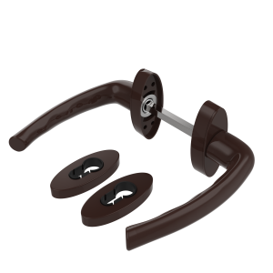 DOOR HANDLE AL JUMBO IBIZA LEVER DELUXE WITH ROSETTE 8017