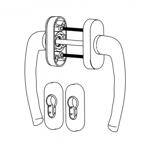 SLIDING GROUP AL JUMBO IBIZA SET WITH ROSETTE 8017
