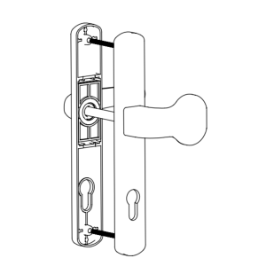 DOOR HANDLE AL IZMIR 92 MM AXIS LONG&WIDE PULL TYPE 8022