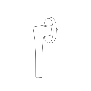 WINDOW HANDLE AL SIENA ACOUSTIC DELUXE 1013