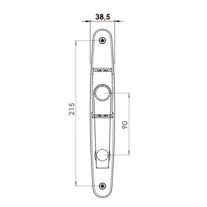 DOOR HANDLE AL IZMIR WC TYPE DELUXE 8022