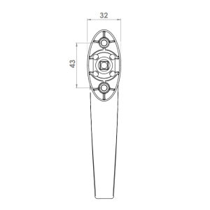 WINDOW HANDLE AL PORTO ACOUSTIC DELUXE 7016