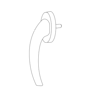 WINDOW HANDLE AL PORTO ACOUSTIC DELUXE 7016