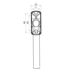 DOOR HANDLE AL KIEV ALDOX 8017