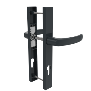 DOOR HANDLE AL MUNICH 92 MM AXIS 30 MM LONG&ANGULAR 7016