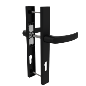 DOOR HANDLE AL MUNICH 92 MM AXIS 30 MM LONG&ANGULAR 9005 MATTE