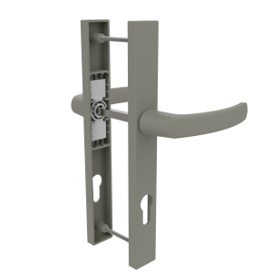 DOOR HANDLE AL MUNICH 92 MM AXIS 30 MM LONG&ANGULAR CHAMPAHNE FINISH
