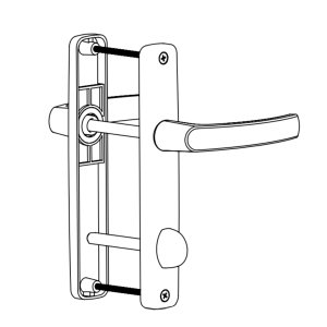 DOOR HANDLE AL MUNICH BALCONY TYPE BRONZE FINISH