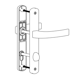 DOOR HANDLE AL POZNAN WC TYPE LONG&WIDE 9005 MATTE