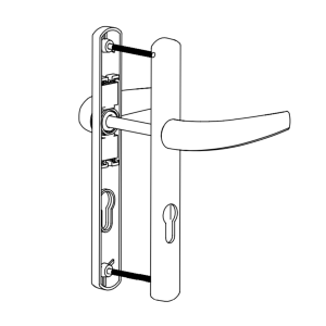 DOOR HANDLE AL BAGHDAD 85 MM AXIS NARROW 1013