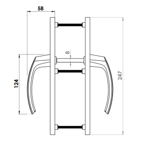 KAPI KOLU AL MUNIH 85 E 30 MM ZAMAK GOVDE 1013