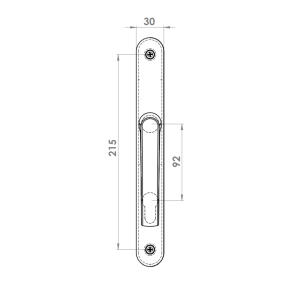 KAPI KOLU AL MUNIH 92 E 30 MM UZUN OVAL 1013