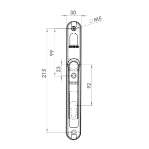 KAPI KOLU AL MUNIH 92 E 30 MM ZAMAK GOVDE 1013