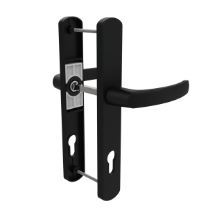 DOOR HANDLE AL MUNICH 92 MM AXIS LONG&WIDE 9005 MATTE