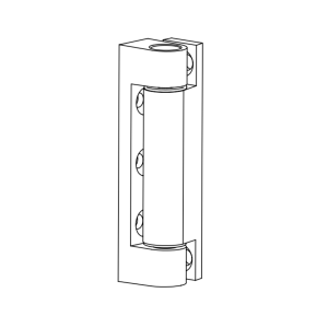 HINGE AL UNIVERSAL 75 MM BRONZE ANODIZED
