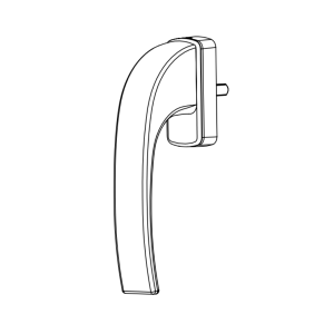 WINDOW HANDLE AL SYDNEY ACOUSTIC CHAMPAHNE FINISH