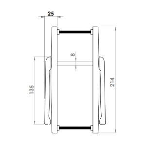 KAPI KOLU AL ZERO 85 E 9005 MAT