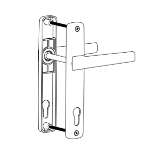 DOOR HANDLE AL ZERO 92 MM AXIS 1013