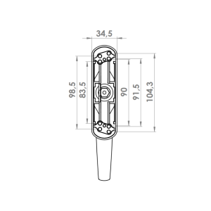 PEN.KOLU AL TRENDY EKSENEL CIFT DIL 1013