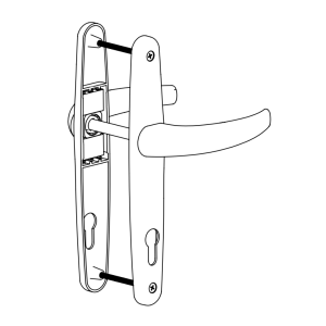 DOOR HANDLE AL ANKA 85 MM AXIS DELUXE ELOXAL FINISH