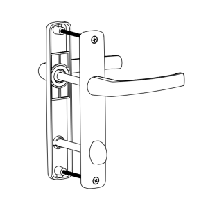 DOOR HANDLE AL BERLIN WC TYPE 9005 MATTE
