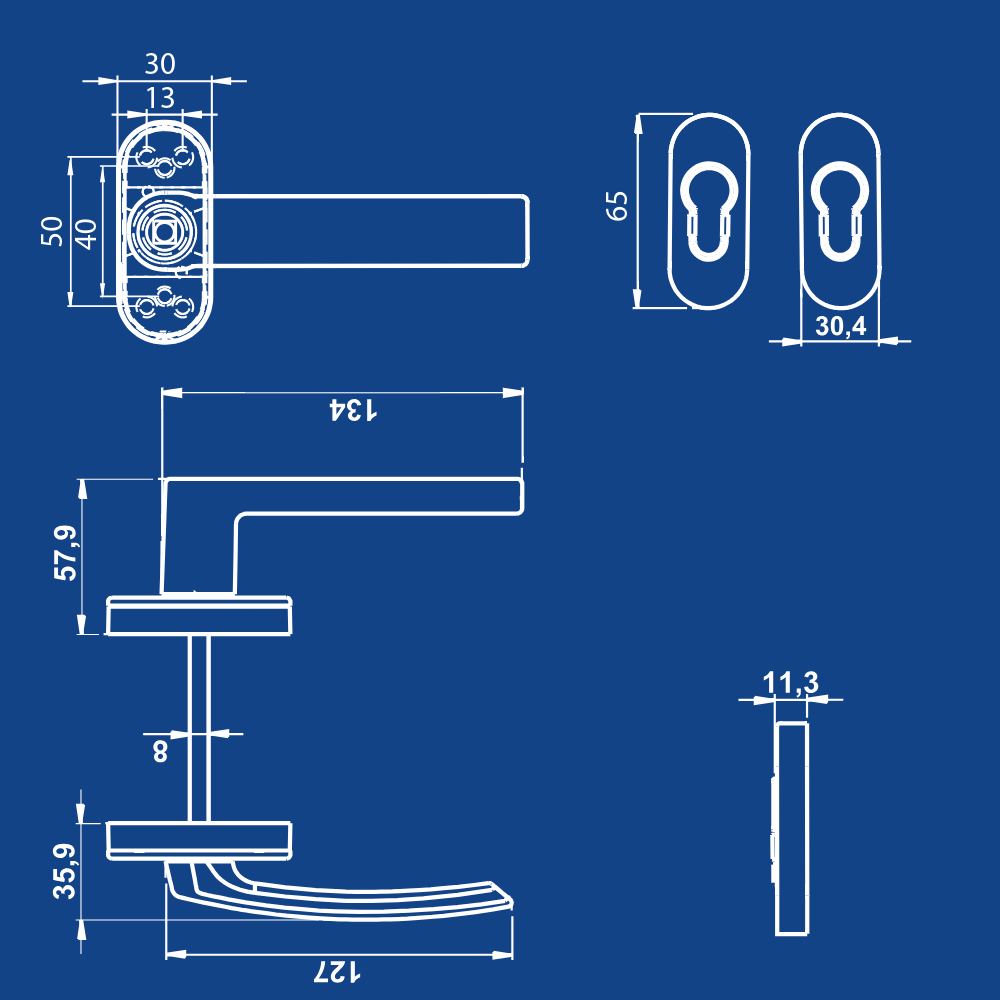 Belgrad Flat Basma Rozetli