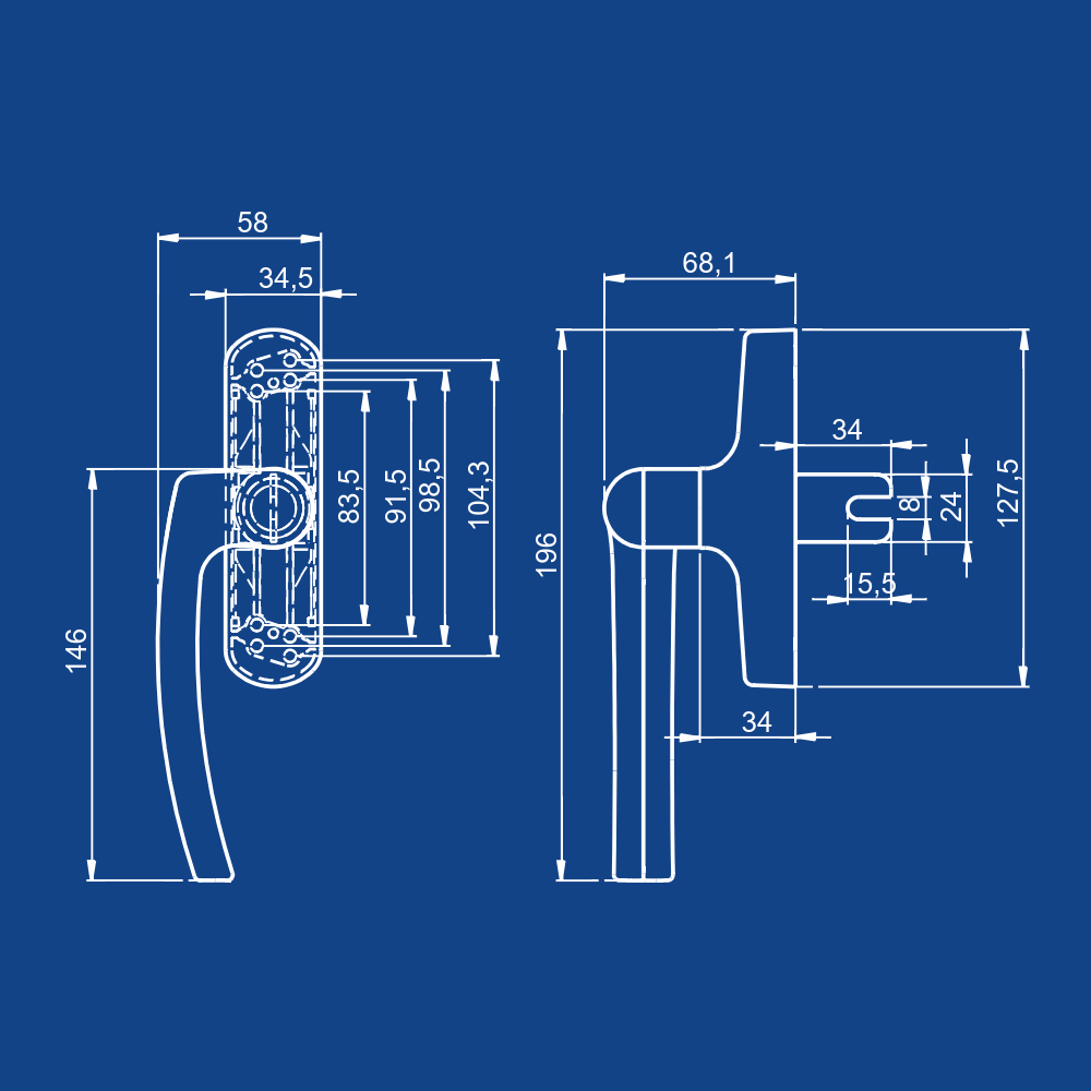 Milano Eksenel Cephe Kol